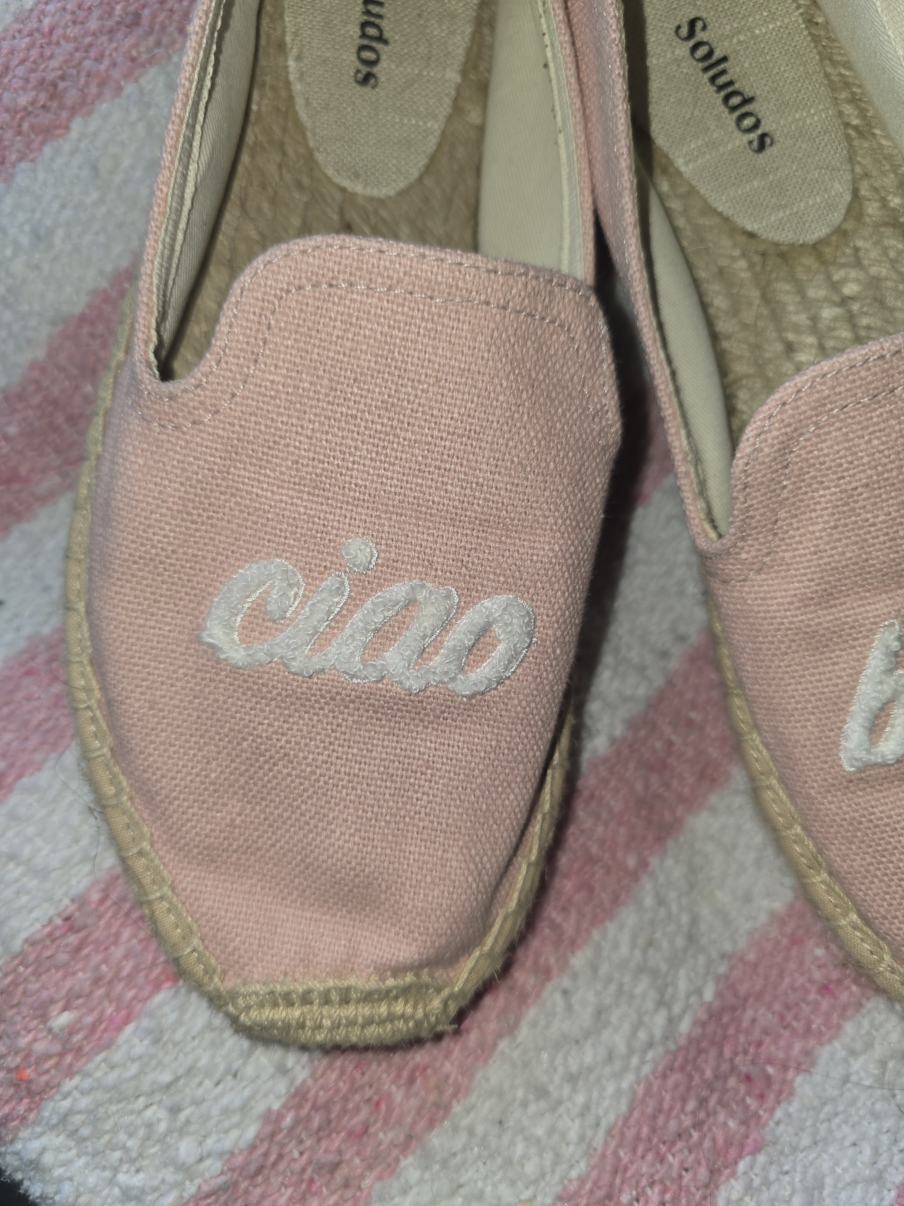 Soludos Pink 'Ciao Bella' Canvas Espadrilles - Women's Size 8 — image 4 of 8